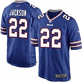 Nike Men & Women & Youth Bills #22 Jackson Blue Team Color Game Jersey,baseball caps,new era cap wholesale,wholesale hats
